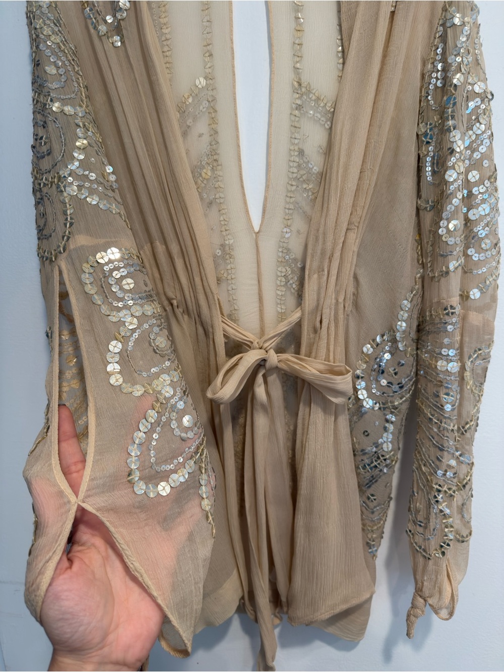 Sheer Sequin Top Cover Up - Picture 4 of 8